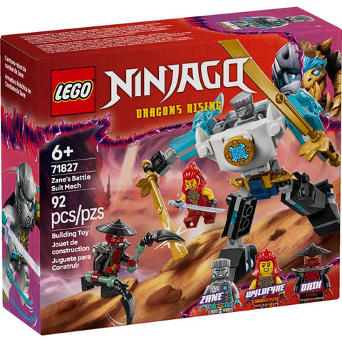 LEGO Ninjago Zane's Battle Suit Mech Building Set Multi 92 pc