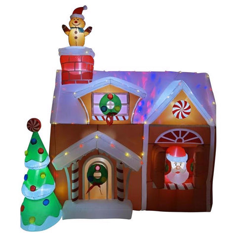 Casita de jengibre inflable Omega Brite de 6 pies