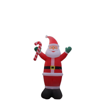 Papá Noel inflable de 6 metros con bastón de caramelo de A Holiday Company