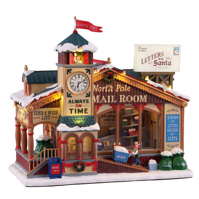 Lemax Multicolored North Pole Mail Room Christmas Village (Pack of 2)