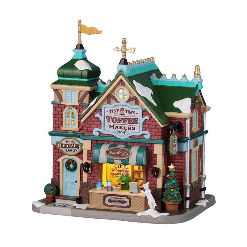 Lemax LED Multicolored Tiny Tim's Toffee Makers Christmas Village (Pack of 4)
