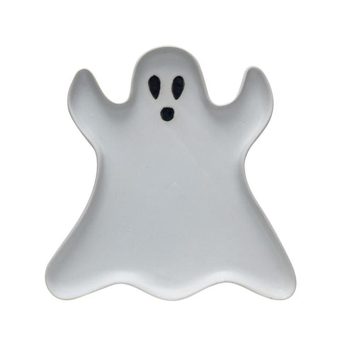 Creative Co-Op Ghost Plate Halloween Decor (Pack of 12)