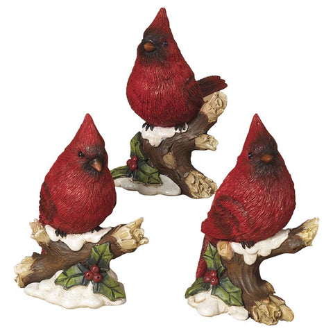 Gerson Assorted Cardinals Table Decor (Pack of 6)