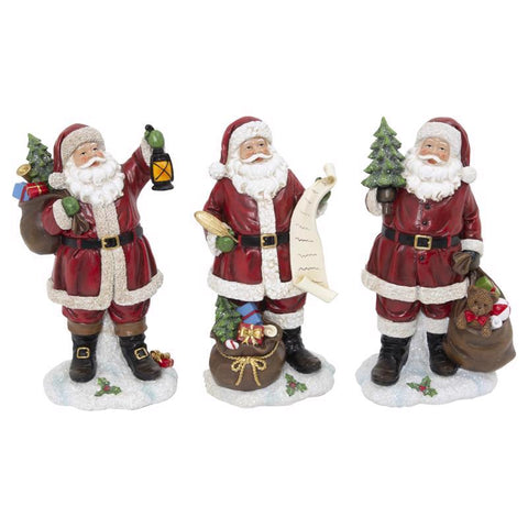 Gerson Multicolored Holiday Santa Table Decor 10 in. (Pack of 6)