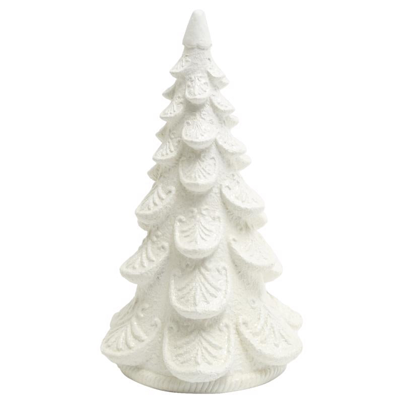 Gerson White Holiday Tree Table Decor 19 in. (Pack of 2)