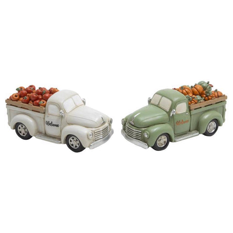 Gerson 8 in. Harvest Truck Fall Decor (Pack of 12)