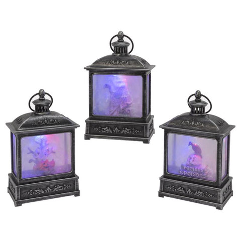 Gerson 8 in. Smoky Water Globe Lantern Halloween Decor (Pack of 6)