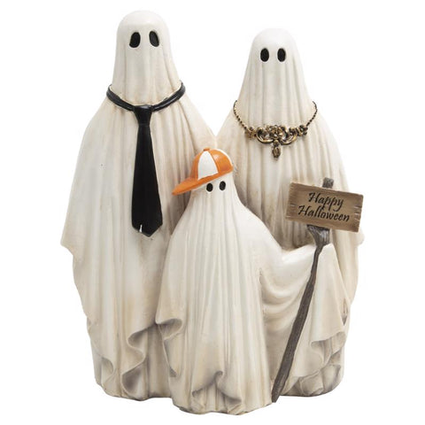 Gerson 12 in. Ghost Family Halloween Decor (Pack of 4)