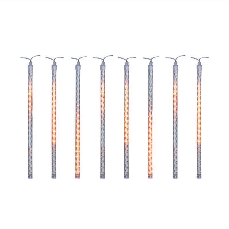 Celebrations Orange 12 in. LED Meteor Lights Halloween Decor