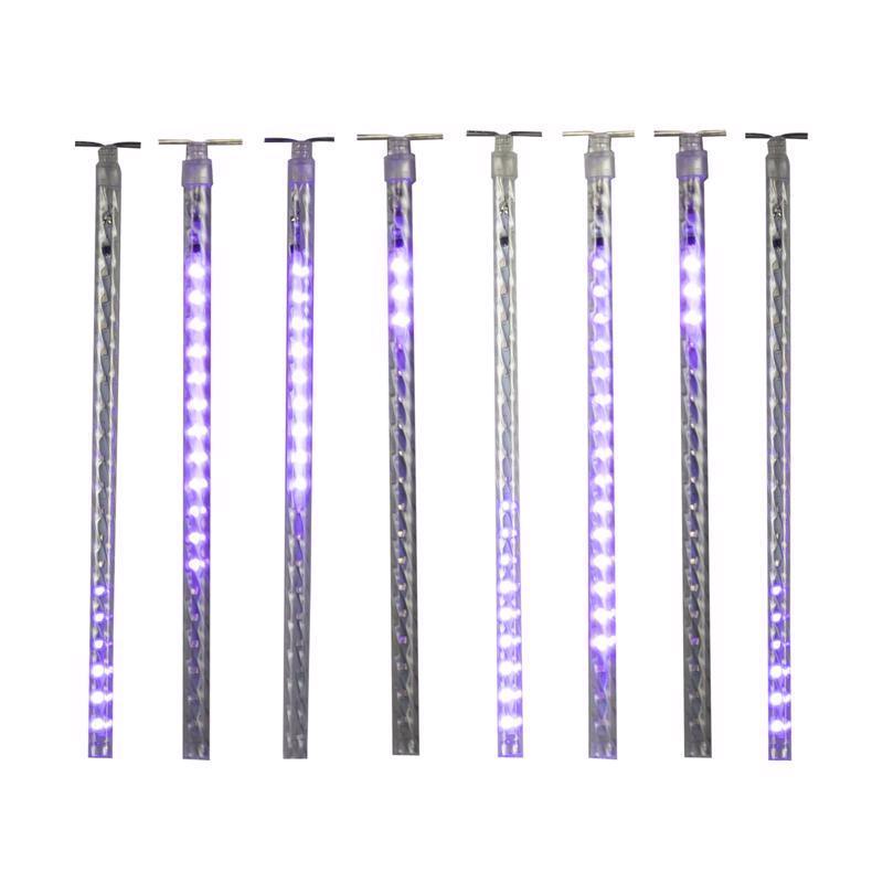 Celebrations Purple 12 in. LED Meteor Lights Halloween Decor
