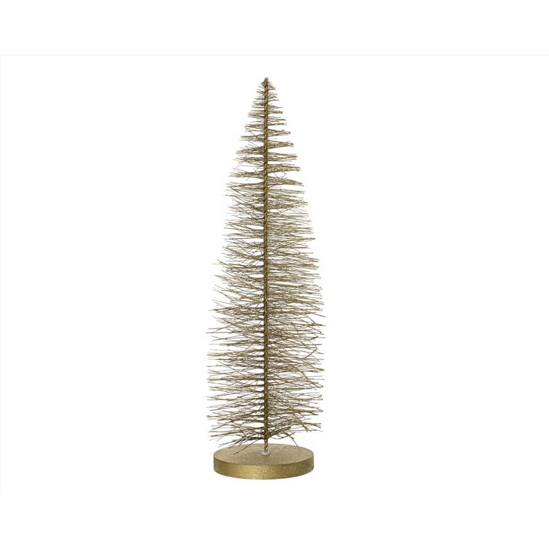 Decoris Gold Brush Mini Tree Table Decor 20 in. (Pack of 12)