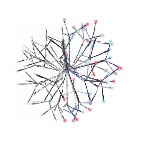 Celebrations LED Multi Shimmering Sphere 16 in. Hanging Decor