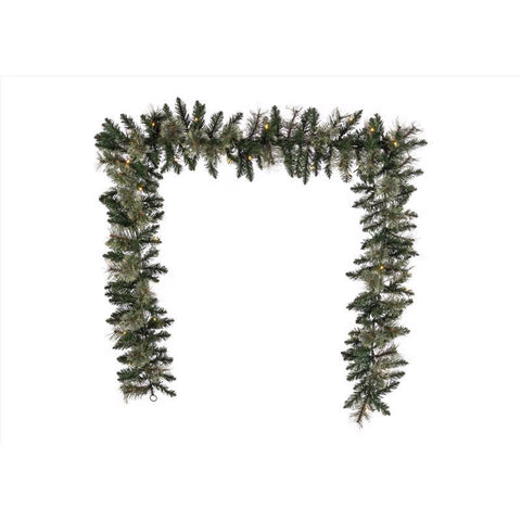 Celebrations 9 ft. L LED Prelit Multicolored Mixed Pine Garland