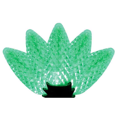 Holiday Bright Lights LED PS C9 Green 25 ct Christmas Light Bulbs