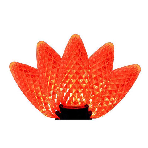 Holiday Bright Lights LED PS C9 Orange 25 ct Christmas Light Bulbs