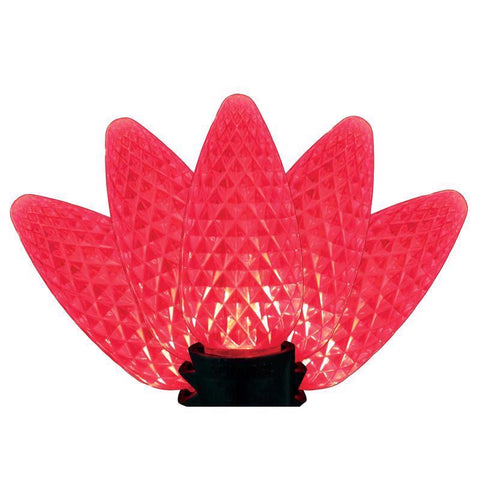 Holiday Bright Lights LED PS C9 Red 25 ct Christmas Light Bulbs