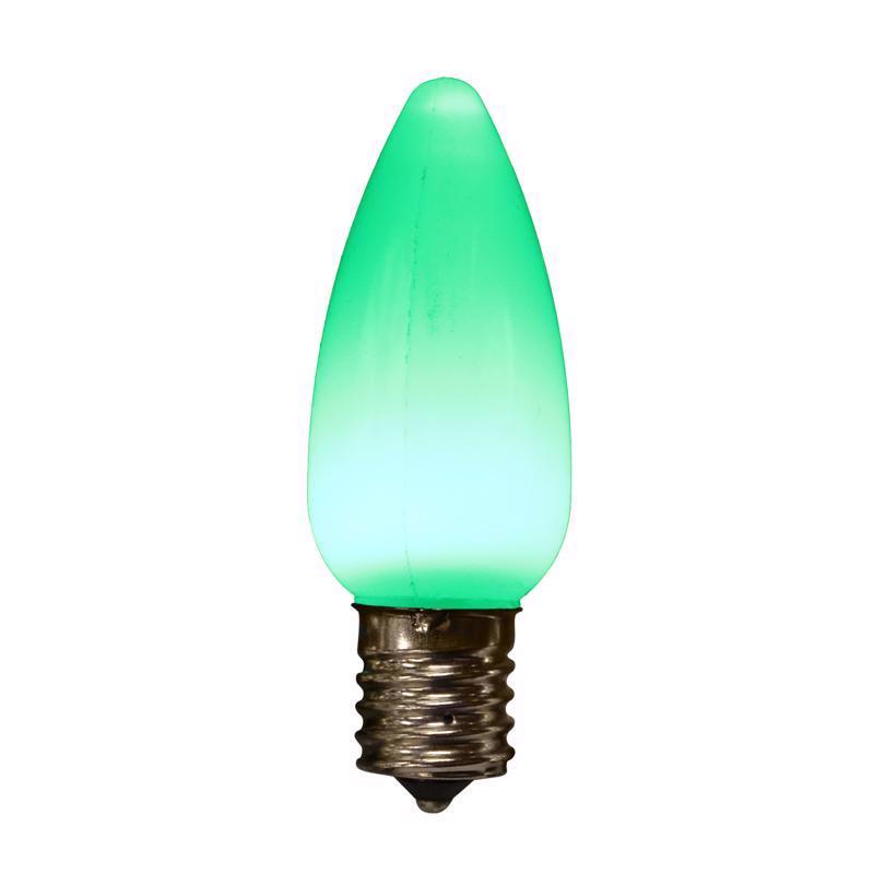 Holiday Bright Lights LED PS C9 Green 25 ct Christmas Light Bulbs
