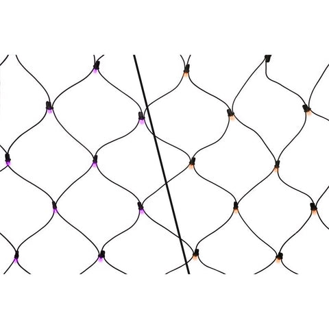 Celebrations Orange/Purple 100 ct LED Net Lights