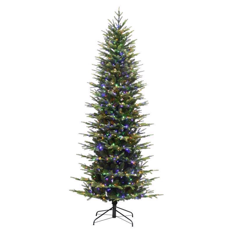 Holiday Bright Lights 6 ft. Pencil LED 1150 ct Emerald Pine Sparkle Christmas Tree