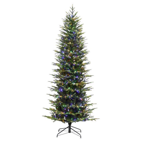 Holiday Bright Lights 6 ft. Pencil LED 1150 ct Emerald Pine Sparkle Christmas Tree