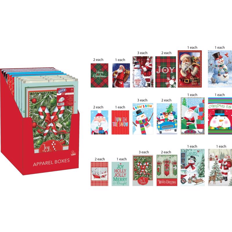 Paper Images Assorted Holiday Apparel Gift Boxes (Pack of 10)