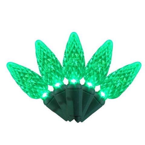 Celebrations LED C6 Green 5 ct Replacement Christmas Light Bulbs (Pack of 12)
