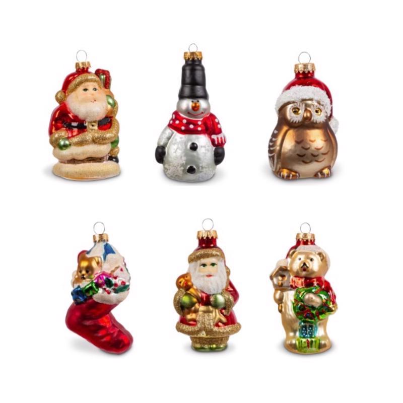 Krebs Multicolored Christmas Figurine (Pack of 24)
