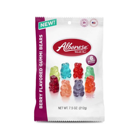 Albanese Berry Gummi Bears 7.5 oz (Pack of 12)