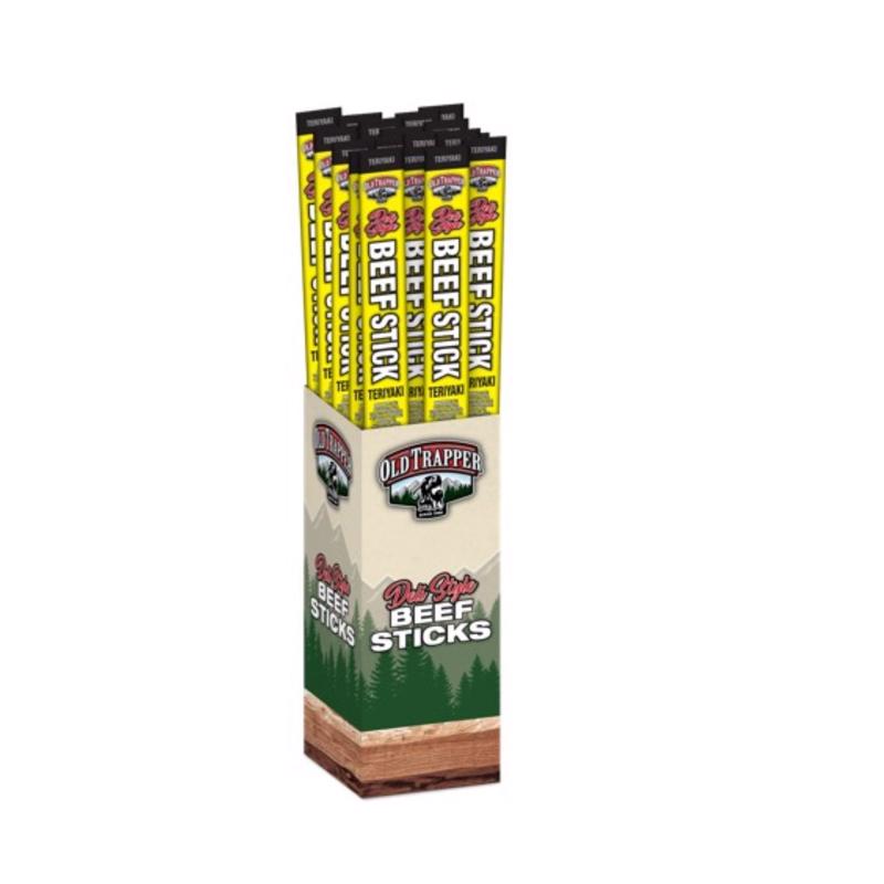 Old Trapper Teriyaki Beef Stick 1.75 oz Shrink Wrapped (Pack of 26)