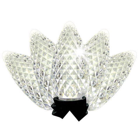 Celebrations LED C9/5MM Pure White 5 ct Replacement Christmas Light Bulbs (Pack of 8)