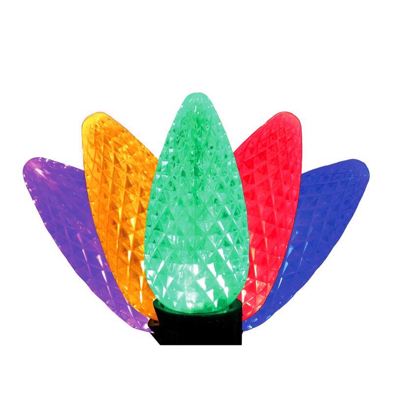 Celebrations LED C9/5MM Multicolored 5 ct Replacement Christmas Light Bulbs (Pack of 12)