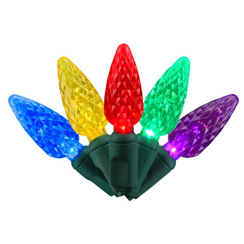Celebrations LED C6 Multicolored 5 ct Replacement Christmas Light Bulbs (Pack of 8)