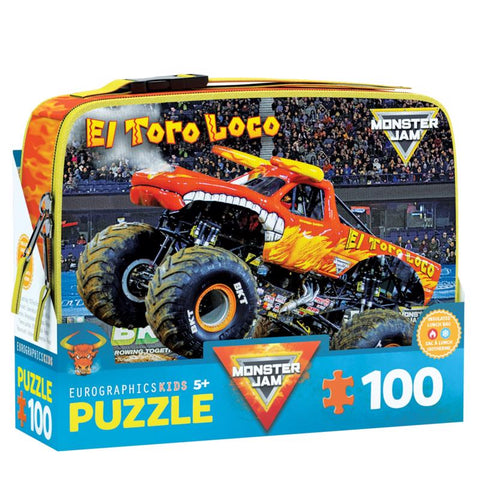 Rompecabezas Eurographics El Toro Loco Monster Jam multicolor de 100 piezas