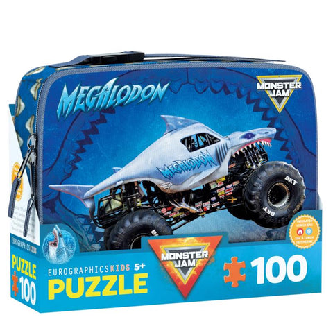Rompecabezas Eurographics Megalodon Monster Jam multicolor de 100 piezas