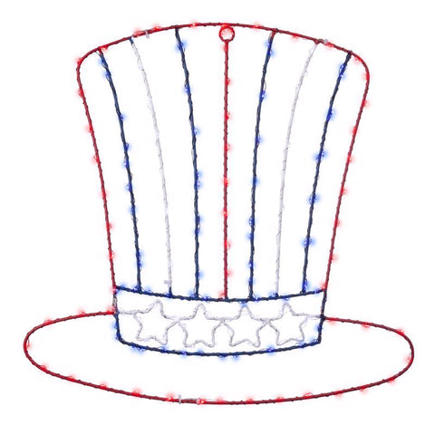 Celebrations Patriotic Silhouette Window Decor Metal 1 pk