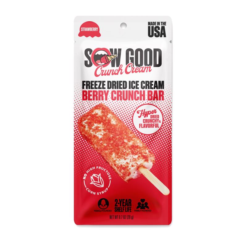 Sow Good Berry Crunch Bar Freeze Dried Ice Cream 0.7 oz