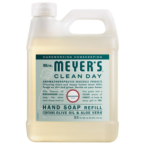 Mrs. Meyer's Clean Day Birchwood Scent Liquid Hand Soap 33 oz (Pack of 6)