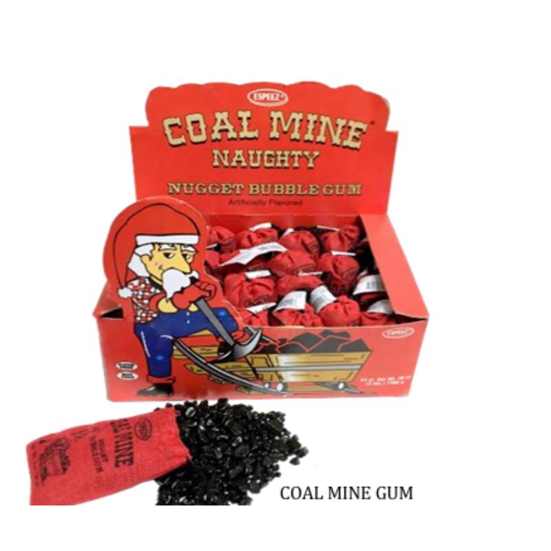 Espeez Coal Mine Naughty Nugget Chewing Gum 1 pk 2 oz (Pack of 24)