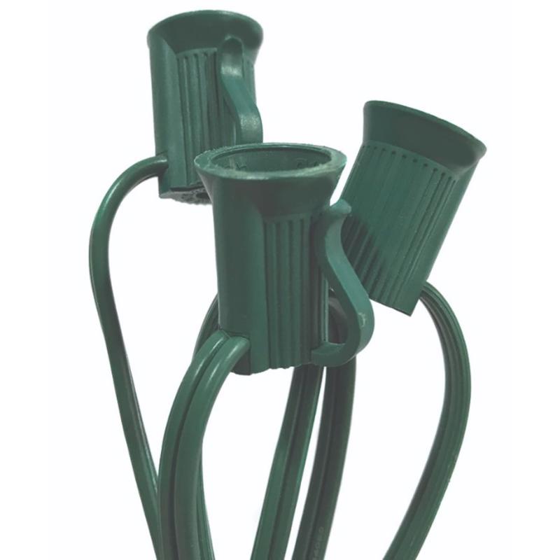 Holiday Bright Lights C7 Socket Light Cord on Reel 25 ft. (Pack of 25)