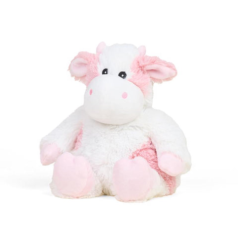 Peluche de vaca fresa Warmies rosa