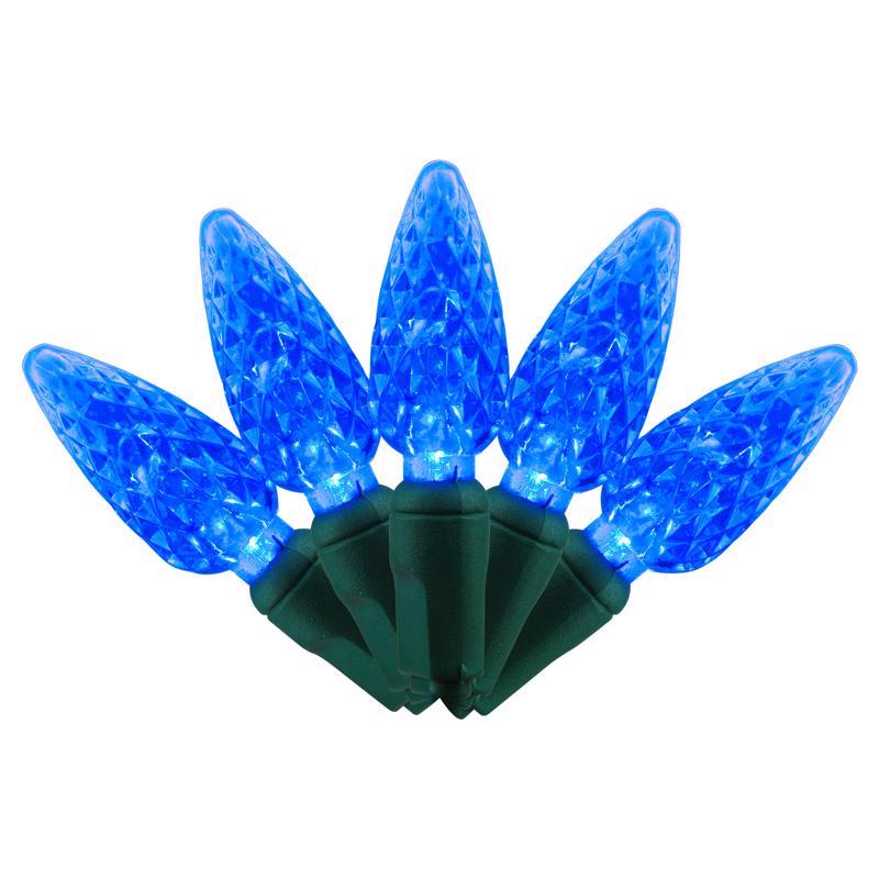 Celebrations LED C6 Blue 5 ct Replacement Christmas Light Bulbs (Pack of 12)