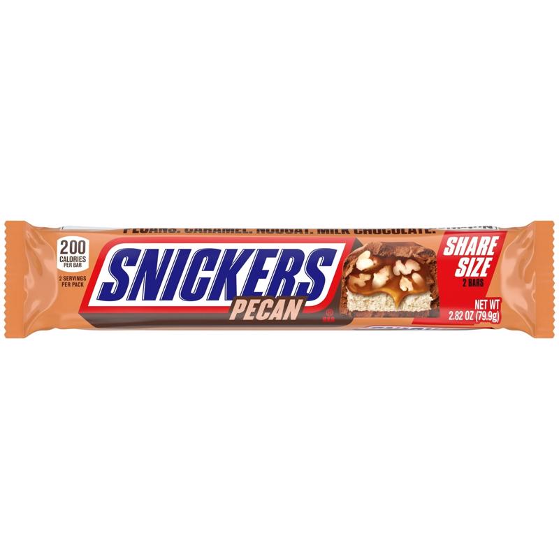 Snickers Share Size Pecan Candy Bar 2.82 oz (Pack of 24)