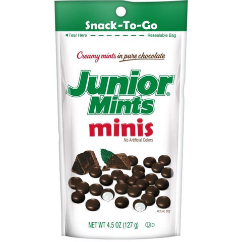 Junior Mints Minis Candy 4.5 oz (Pack of 12)