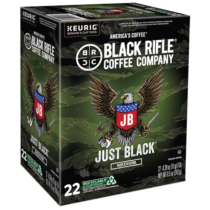 Black Rifle Coffee Company Just Black Coffee K-Cups 1 pk (Pack of 4)