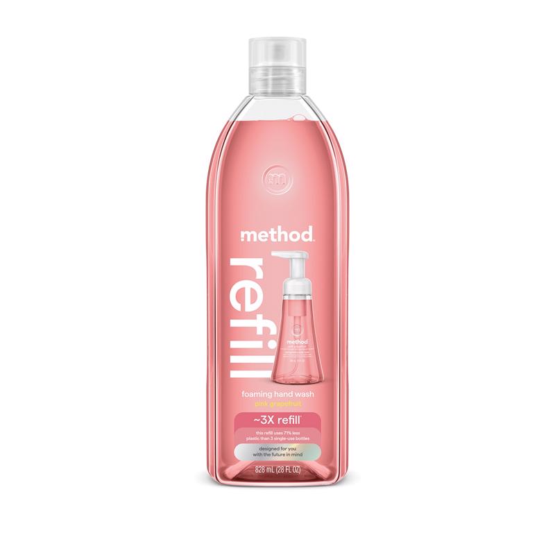 Method Pink Grapefruit Scent Foam Hand Wash 28 oz (Pack of 4)