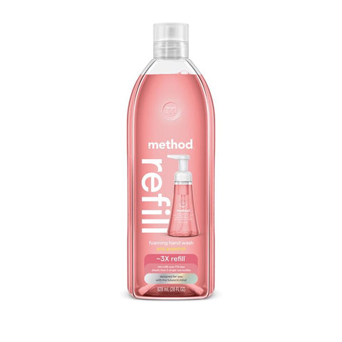 Method Pink Grapefruit Scent Foam Hand Wash 28 oz (Pack of 4)