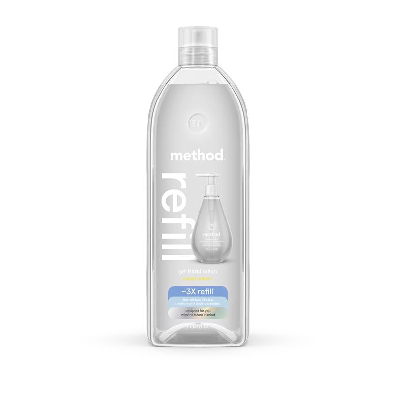 Method Sweet Water Scent Gel Hand Wash 34 oz (Pack of 4)