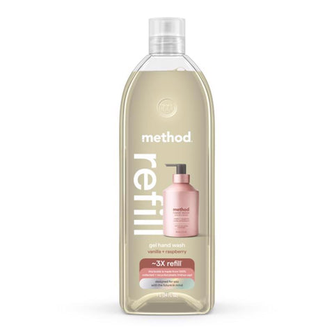 Method Vanilla & Raspberry Scent Gel Hand Wash 34 oz (Pack of 4)