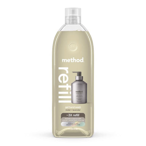 Method Violet & Lavender Scent Gel Hand Wash 34 oz (Pack of 4)