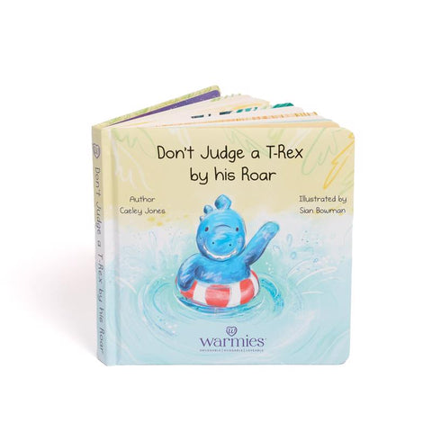 Libro de cartón Warmies No juzgues a un T-Rex por su rugido